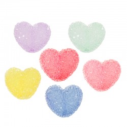 Entrepieza de Acrilico Corazón 23x26mm
