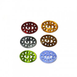 Colgante de Metacrilato Oval Filigrana 14x20mm