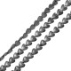 Entrepieza de Hematite Corazón 6mm (~40cm/tira)