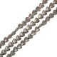 Entrepieza de Hematite Corazón 6mm (~40cm/tira)