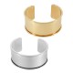 Pulsera de Metal Latón Ajustable 30x66mm con Base para Cordón Plano 30mm