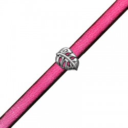Pasador de Metal Zamak Hoja Tropical 7x10mm (Ø 5,2x2,2mm)