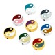 Pasador Metal Zamak Redondo Yin Yang Esmaltado 12mm (Ø1.6mm)