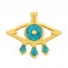 Oro 24K/Turquesa Fluo