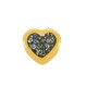 Pasador de Metal Zamak Corazón con Esmalte 9mm(Ø2.2mm)
