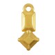 Colgante de Metal Zamak Rombo y Rectangular con Esmalte 9x17mm