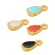 Colgante de Metal Zamak Gota con Esmalte 6x8mm