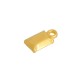 Colgante de Metal Zamak Rectangular con Esmalte 6x9mm