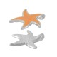 Colgante de Metal Zamak Estrella de Mar con Esmalte 24mm