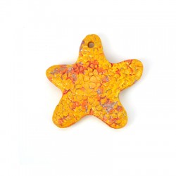 Colgante Entrepieza de Cerámica Estrella del Mar 51mm (Ø 3mm)