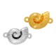 Conector de Metal Zamak Caracola 15mm