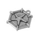 Colgante de Metal Zamak Poligono con Estrella de Mar 28x25mm