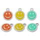 Colgante Carita sonriente de Metal Zamak Esmaltado 12mm