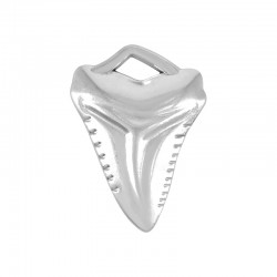 Colgante de Metal Zamak Diente Tiburón 23x32mm