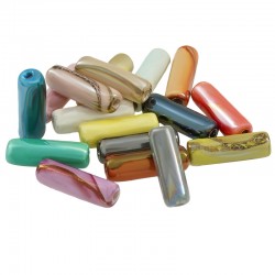 Tubo de Cerámica Esmaltado 5x15mm (Ø1.8mm)