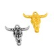 Colgante de Metal Zamak Cabeza de Toro 25x22mm