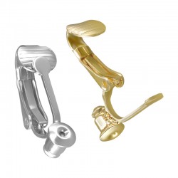 Pendiente con Clip de Laton con Cierre 8x19mm