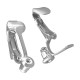 Pendiente con Clip de Laton con Cierre 8x19mm