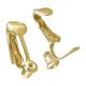 Pendiente con Clip de Laton con Cierre 8x19mm
