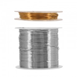 Hilo de Acero Inboxidable 304 Flexible 0.5mm (~60mtrs)