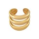 Anillo de Acero Inoxidable 304 con Lineas 21x20mm