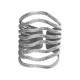 Anillo de Acero Inoxidable 304 con Líneas  26x20mm