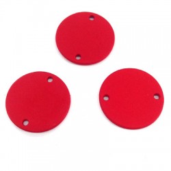 Conector de Metal Zamak Redondo Efecto Goma 18mm