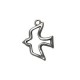 Colgante de Metal Zamak Pájaro Forma 20x28mm