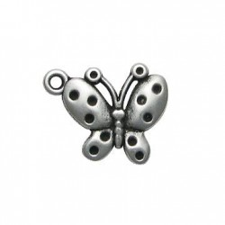 Colgante de Metal Zamak Mariposa 19x23mm