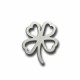 Colgante de Metal Zamak Trébol de Cuatro Hojas 23x29mm