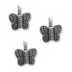Colgante de Metal Zamak Mariposa 11x12mm