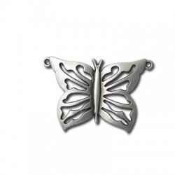 Colgante de Metal Zamak Mariposa 29x48mm