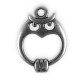 Colgante de Metal Zamak Pájaro Búho 22x17mm