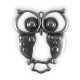 Colgante de Metal Zamak Búho 54x44mm