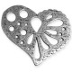 Colgante de Metal Zamak Corazón Grande 69x61mm
