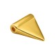 Entrepieza de Metal Zamak Triangulo 17x8mm (Ø 2.5mm)