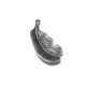 Colgante de Metal Zamak Pluma 37x16mm