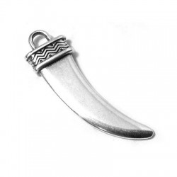 Colgante de Metal Zamak Cuerno 13x35mm