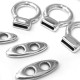 Cierre Aro Barrita de Metal Zamak 20mm (Ø 10x5mm) Barrita  (Ø 5,2mm)