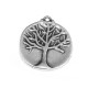 Colgante de Metal Zamak Redondo con Árbol de la Vida 23mm