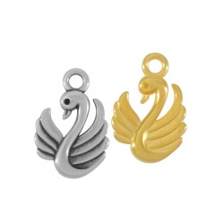 Colgante de Metal Zamak Cisne 12x14mm