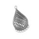 Colgante de Metal Zamak Gota Étnica con Anillas 21x32mm