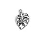Colgante de Metal Zamak Hoja Tropical 13x17mm