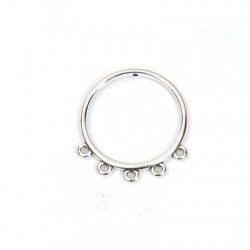 Colgante de Metal Zamak Aro 32mm con 5 Portacolgantes (Ø 1.2mm)