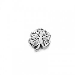 Colgante de Metal Zamak Trébol de 4 Hojas 10x12mm