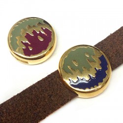Pasador de Zamak Redondo Diseños Esmaltado 17mm (Ø 10x2.1mm)