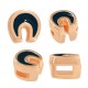 Pasador de Zamak Herradura Esmaltada 6,5mm (Ø 3.2x1.7mm)