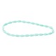 Entrepieza de Perla de Vidrio Gota 8x18mm (Ø 0.6mm) (~22pcs/tira)