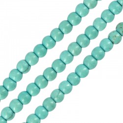 Bola de Howlita 4mm (~Ø1.2mm) (~100pcs)