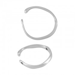 Colgante de Metal Zamak Redondo Irregular 38x40mm (Ø2.8mm)